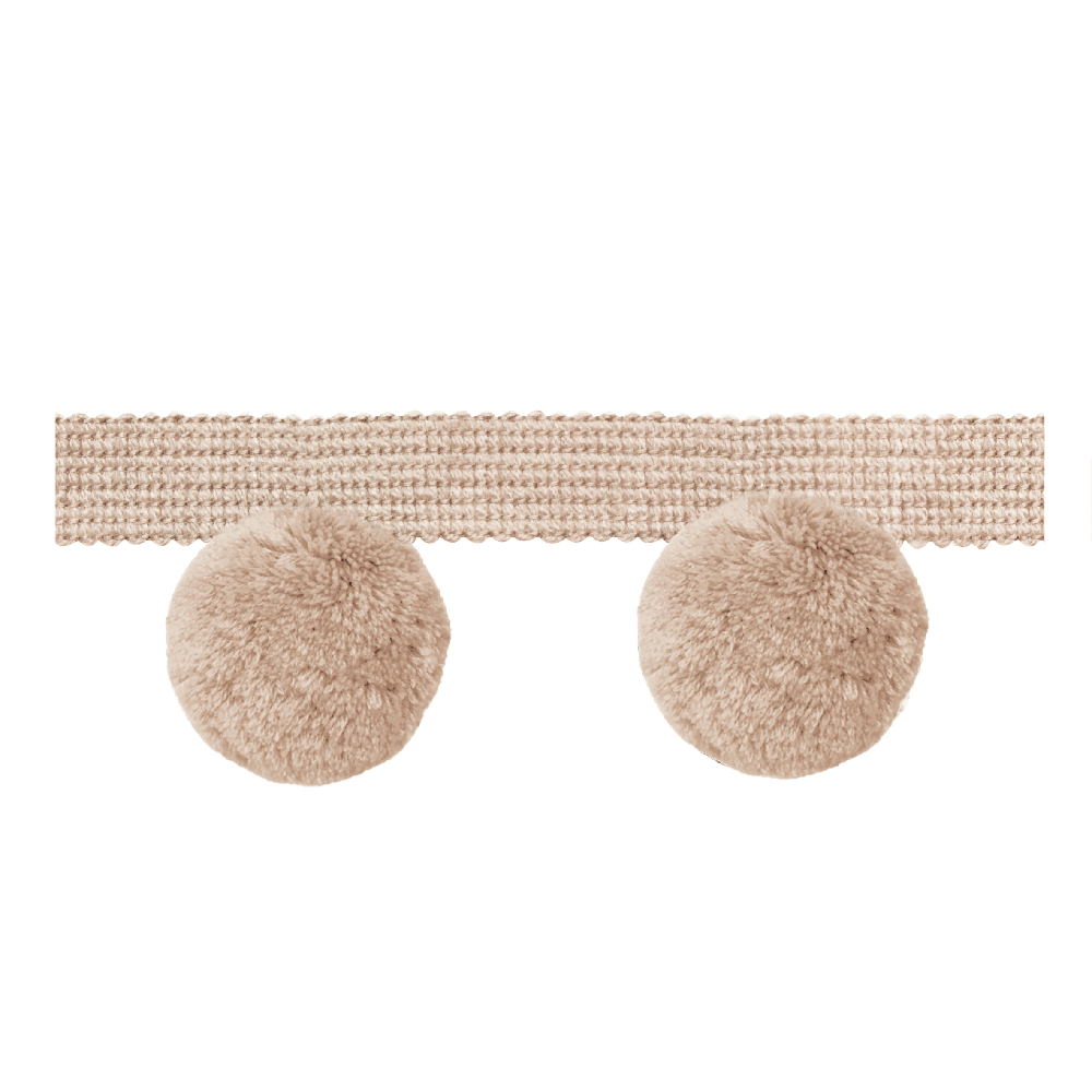 Pom Pom Trim Blush (by the metre)