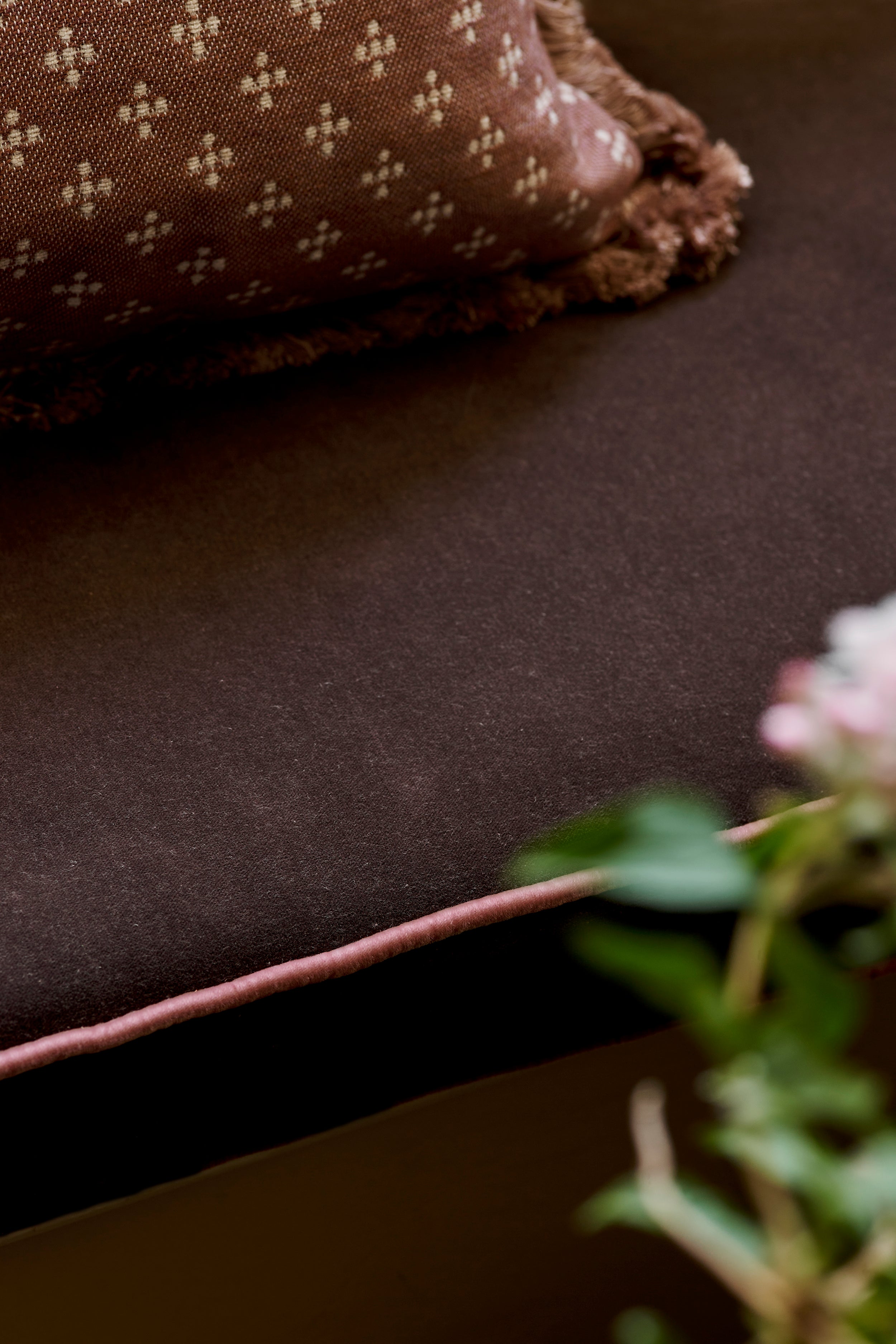 Velvet Fabric Chestnut