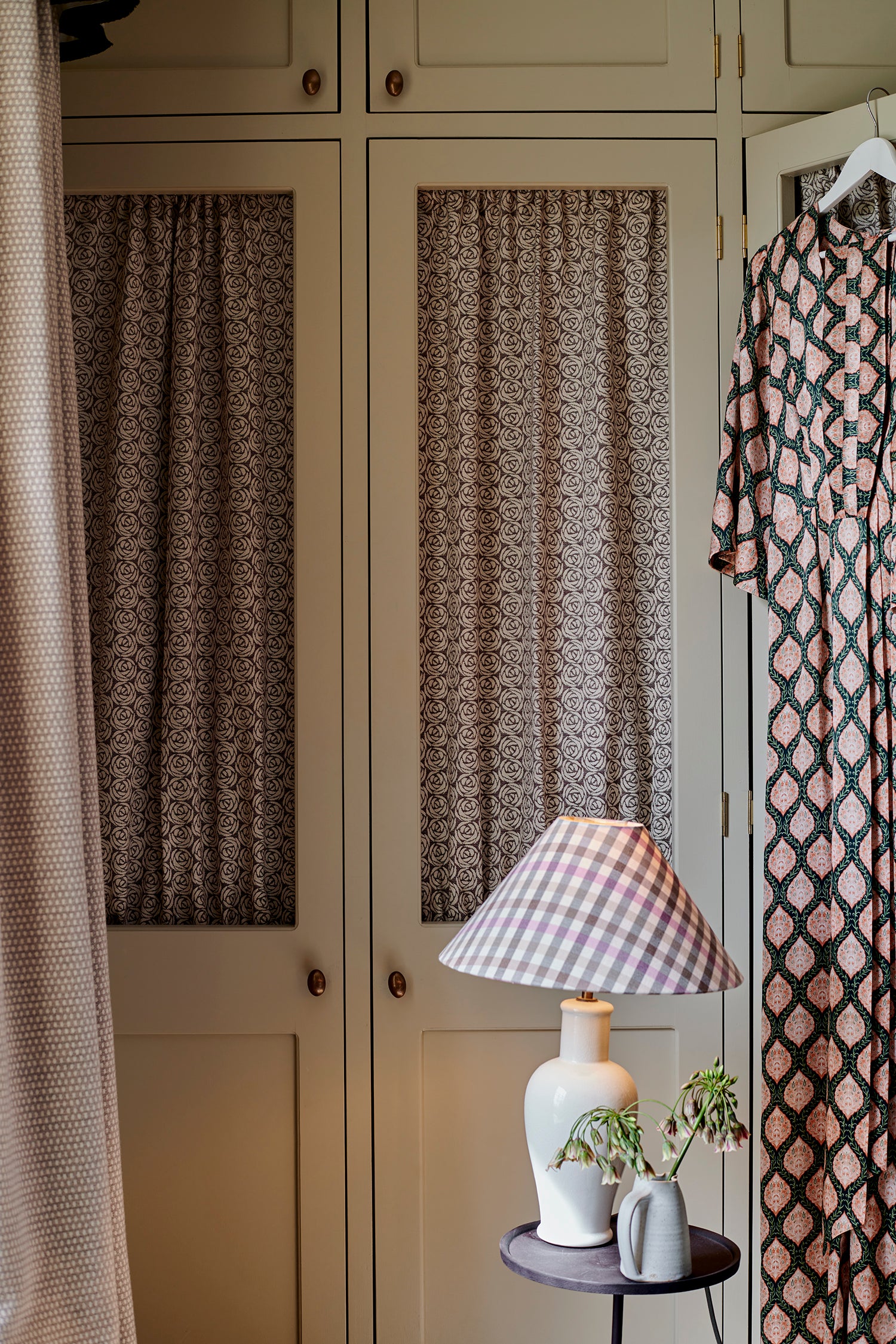 Curtain Rose Cotton Chestnut