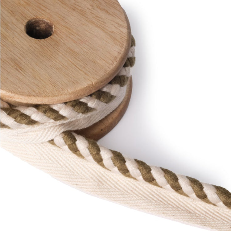 Braided Rope Trim Sage Sample