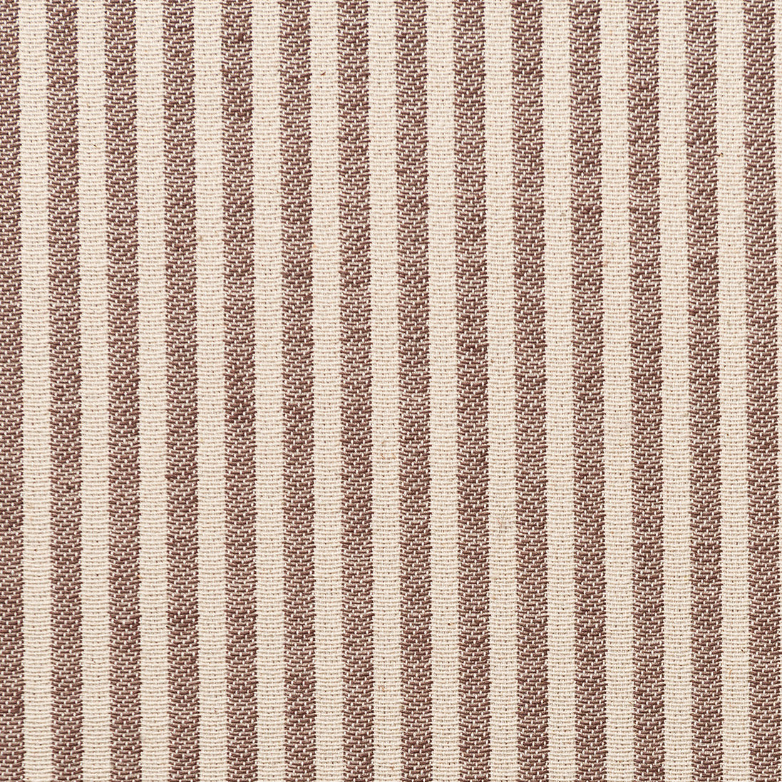 Harbour Stripe Cotton Fabric Chestnut sample