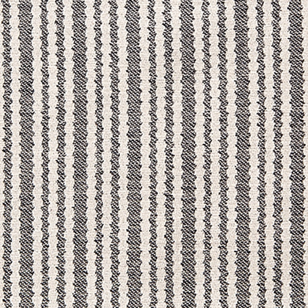 Headboard Pippy Scallop Stripe Cotton Black