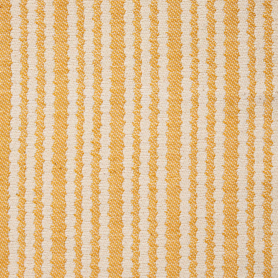 Headboard Pippy Scallop Stripe Cotton Mustard